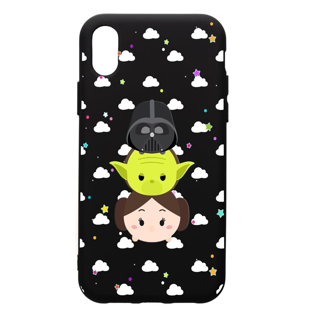 Husa de protectie Apple iPhone XS Max, Star Wars, silicon, cu interiorul din material textil, protectie camera, PB404