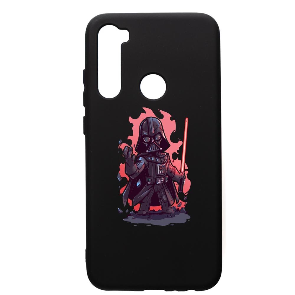 Husa de protectie Xiaomi Redmi Note 8, Star Wars Darth Vader, silicon, cu interiorul din material textil, protectie camera, PB402