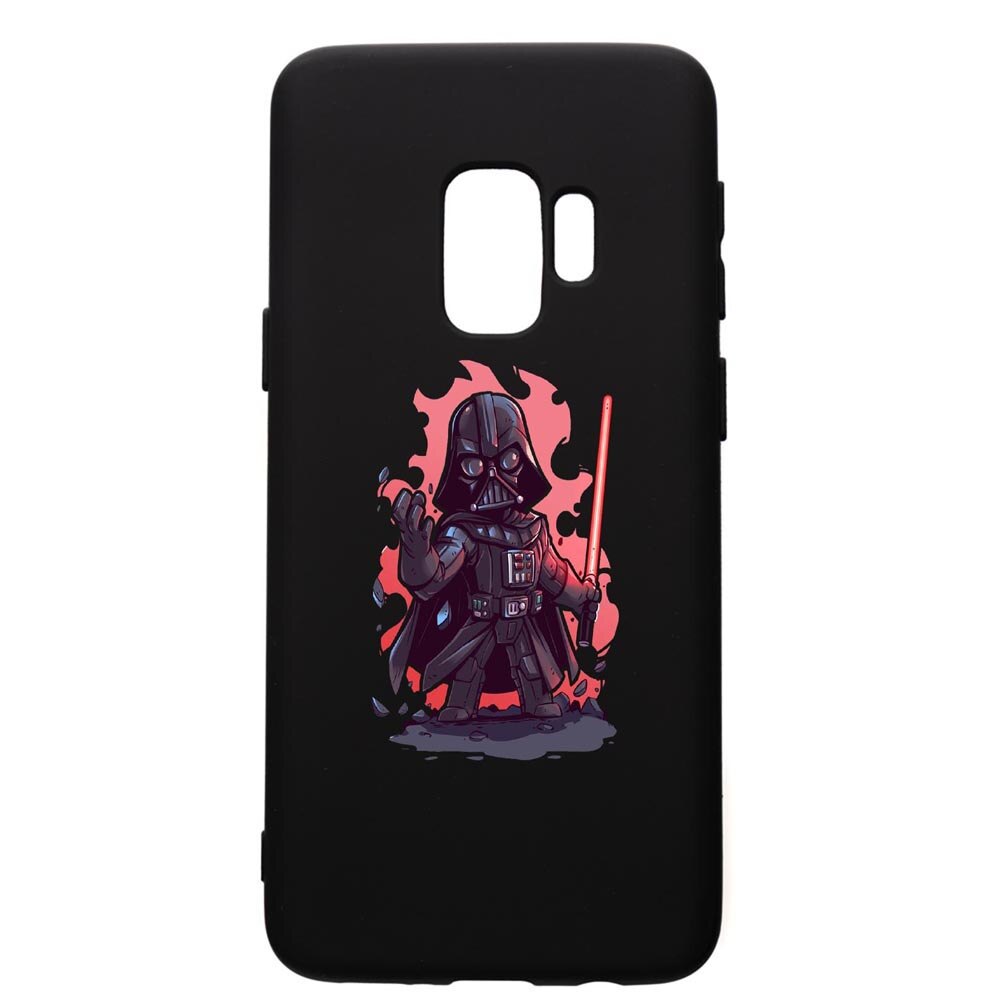 Husa de protectie Samsung Galaxy S9, Star Wars Darth Vader, silicon, cu interiorul din material textil, protectie camera, PB402