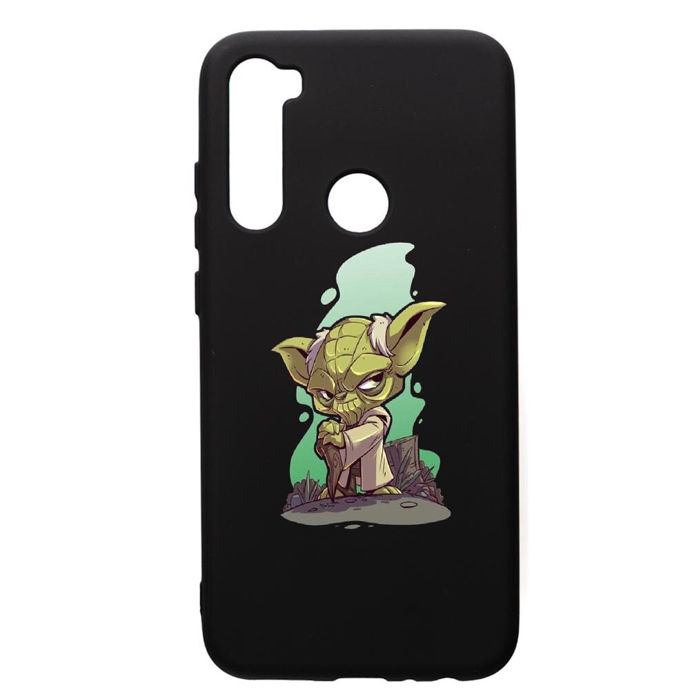 Husa de protectie Xiaomi Redmi Note 8, Star Wars Yoda, silicon, cu interiorul din material textil, protectie camera, PB403