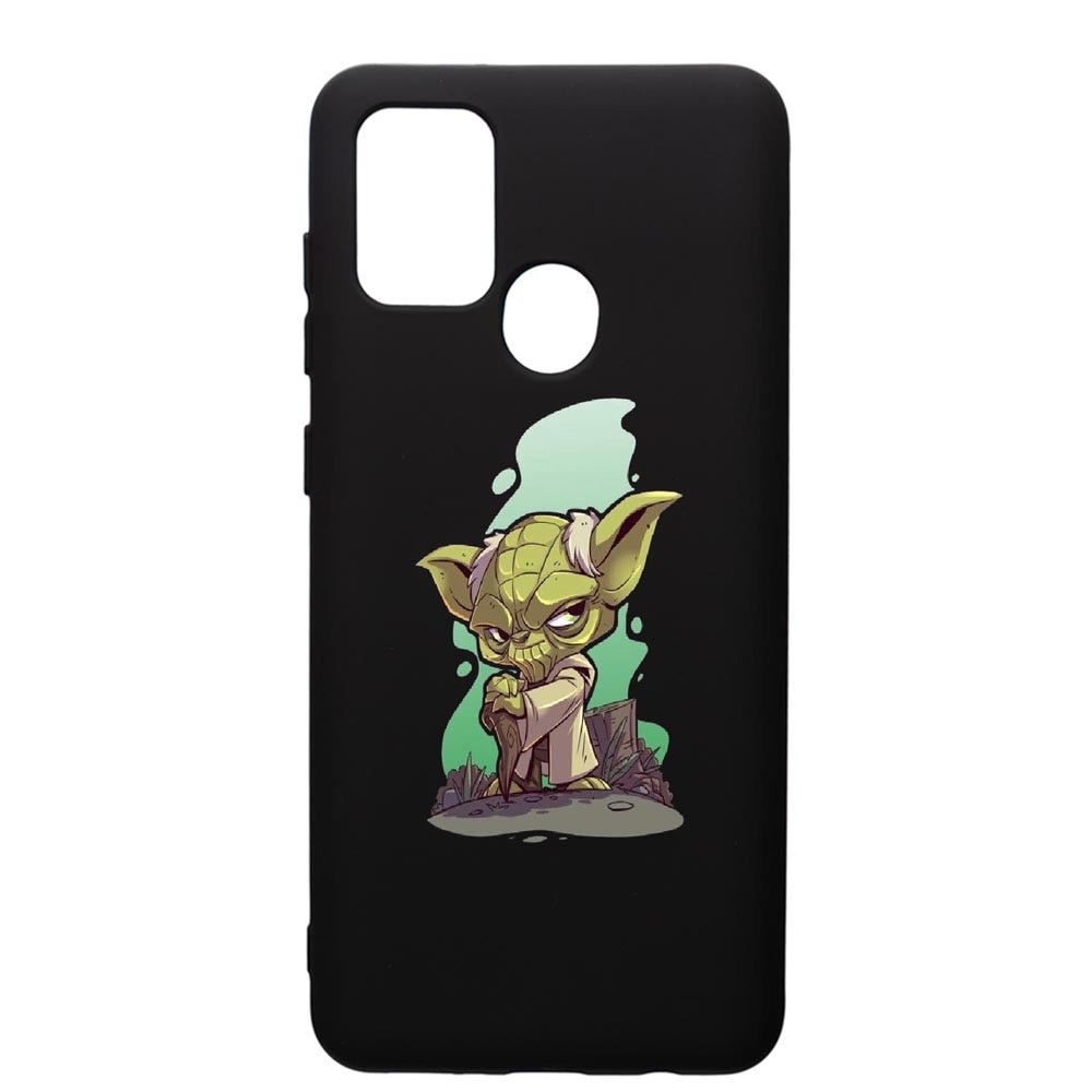 Husa de protectie Samsung Galaxy A21, Star Wars Yoda, silicon, cu interiorul din material textil, protectie camera, PB403