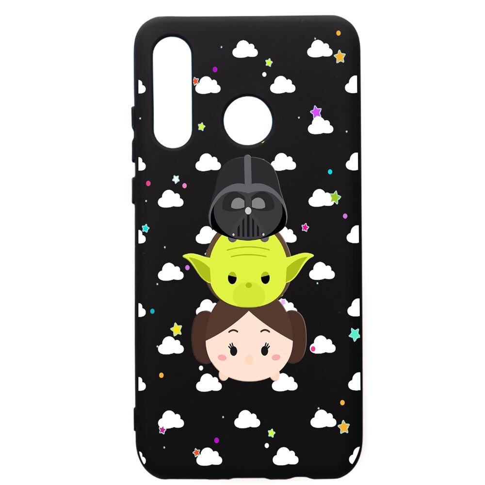 Husa de protectie Huawei P30 Lite, Star Wars, silicon, cu interiorul din material textil, protectie camera, PB404