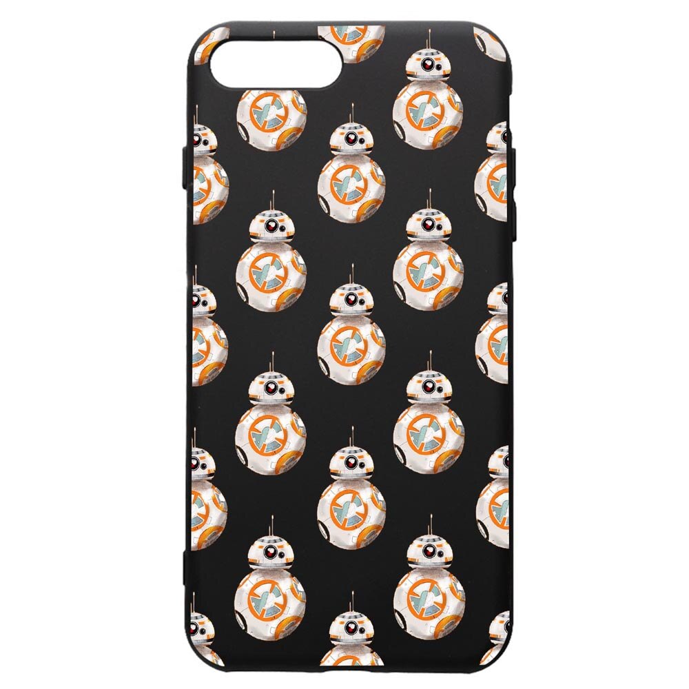 Husa de protectie Apple iPhone 8 Plus / iPhone 7 Plus, Star Wars Droids, silicon, cu interiorul din material textil, protectie camera, PB421