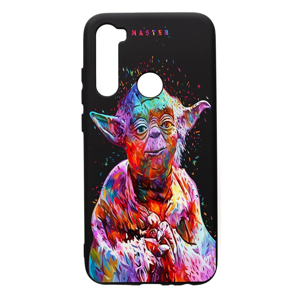 Husa de protectie Xiaomi Redmi Note 8, Star Wars Yoda, silicon, cu interiorul din material textil, protectie camera, PB409