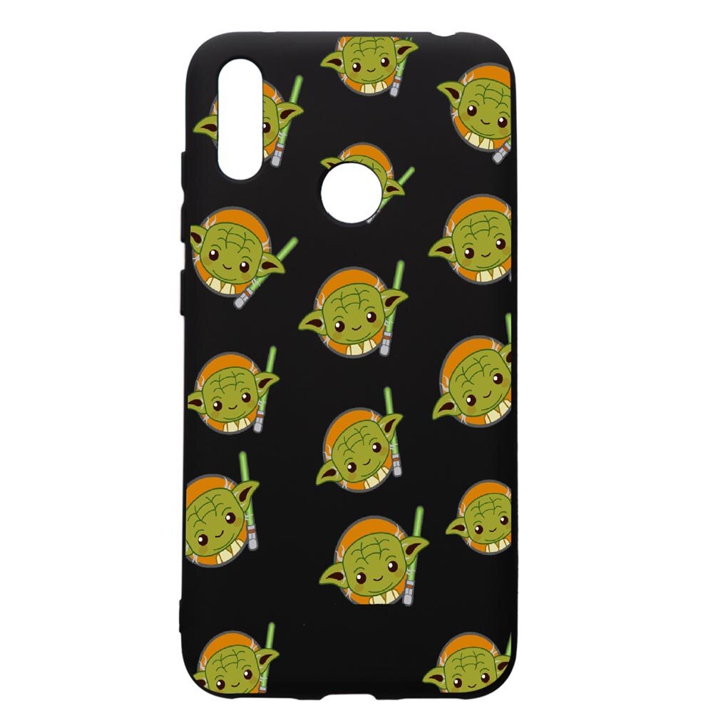Husa de protectie Huawei Y7 2019, Star Wars Baby Yoda, silicon, cu interiorul din material textil, protectie camera, PB420