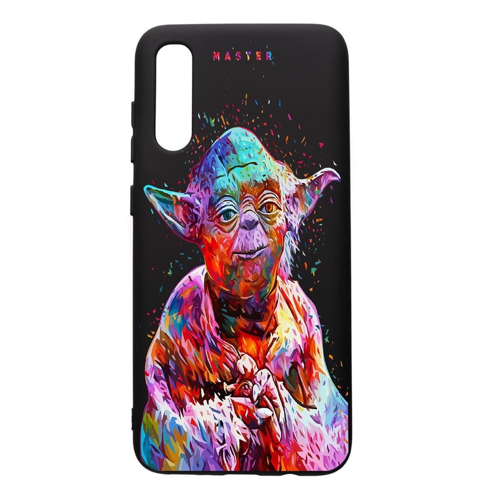 Husa de protectie Samsung Galaxy A50, Star Wars Yoda, silicon, cu interiorul din material textil, protectie camera, PB409