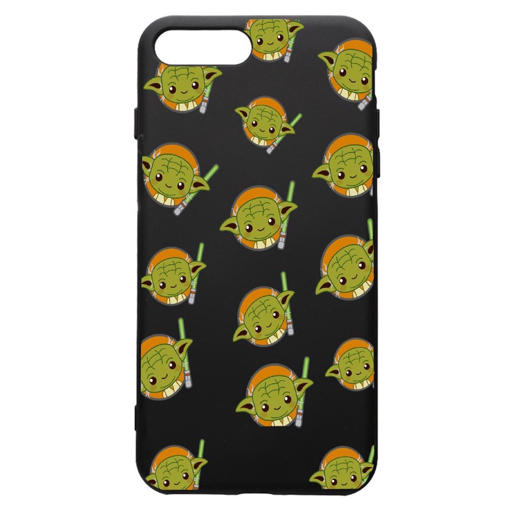 Husa de protectie Apple iPhone 8 Plus / iPhone 7 Plus, Star Wars Baby Yoda, silicon, cu interiorul din material textil, protectie camera, PB420