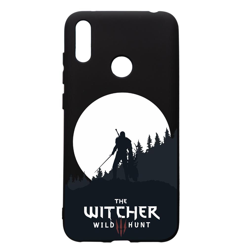 Husa de protectie Huawei Y7 2019, The Witcher, silicon, cu interiorul din material textil, protectie camera, PB427