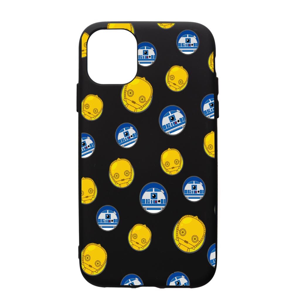 Husa de protectie Apple iPhone 12, Star Wars Droids, silicon, cu interiorul din material textil, protectie camera, PB422