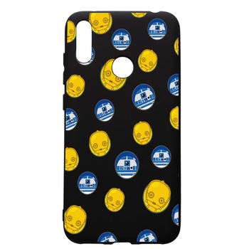 Husa de protectie Huawei Y7 2019, Star Wars Droids, silicon, cu interiorul din material textil, protectie camera, PB422 Husa de protectie Huawei Y7 2019, Star Wars Droids, silicon, cu interiorul din material textil, protectie camera, PB422