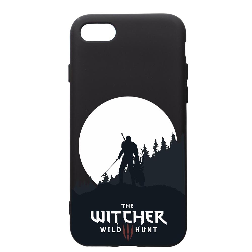 Husa de protectie Apple iPhone SE 2 / iPhone 8 / iPhone 7, The Witcher, silicon, cu interiorul din material textil, protectie camera, PB427