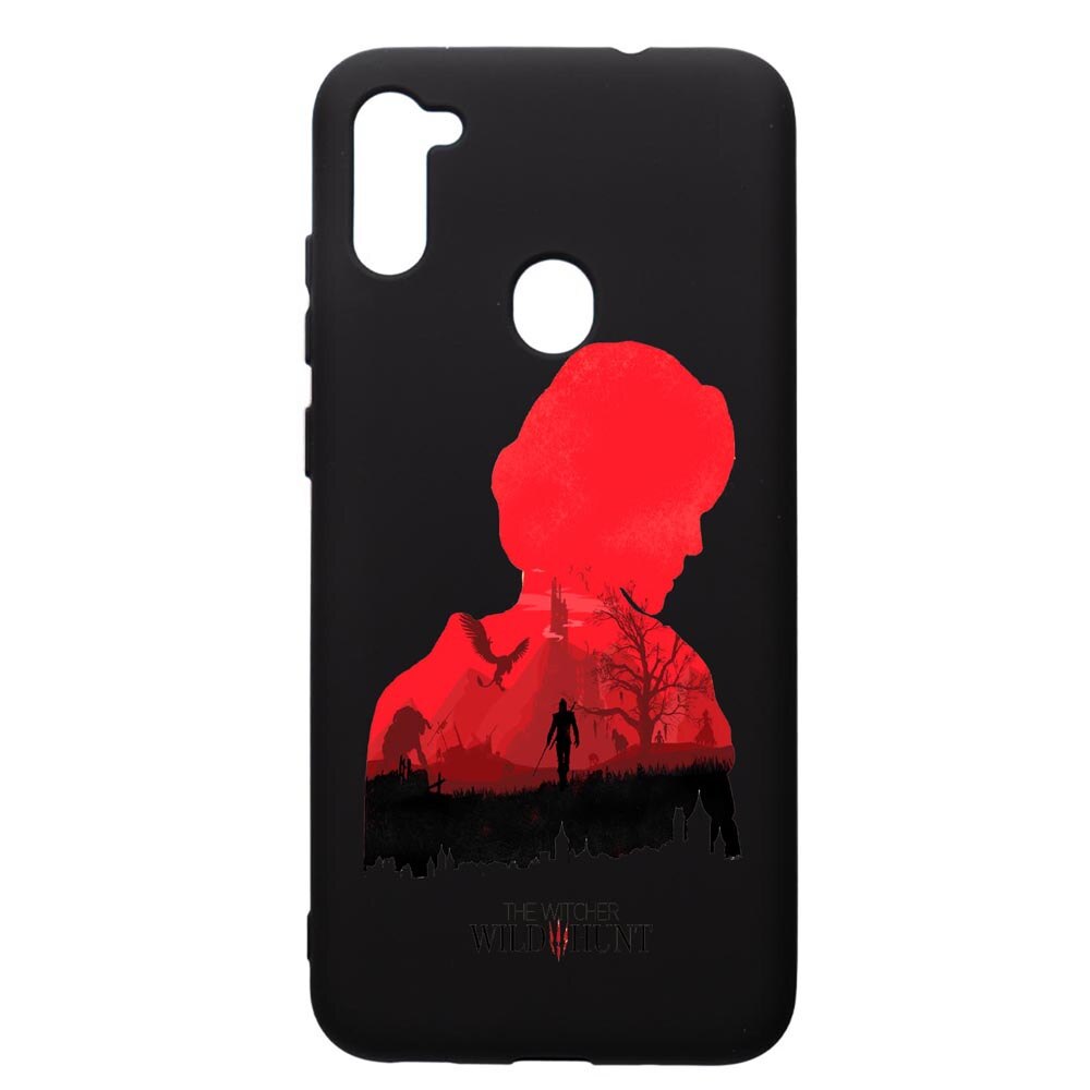 Husa de protectie Samsung Galaxy A11, The Witcher, silicon, cu interiorul din material textil, protectie camera, PB428