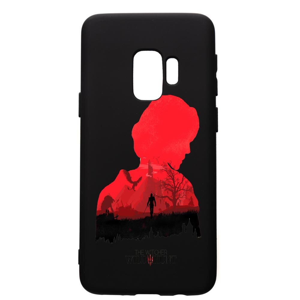 Husa de protectie Samsung Galaxy S9, The Witcher, silicon, cu interiorul din material textil, protectie camera, PB428