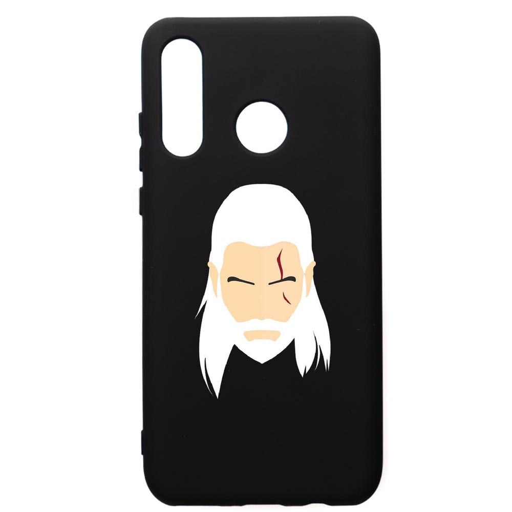 Husa de protectie Huawei P30 Lite, The Witcher, silicon, cu interiorul din material textil, protectie camera, PB435