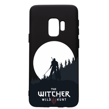 Husa de protectie Samsung Galaxy S9, The Witcher, silicon, cu interiorul din material textil, protectie camera, PB427 Husa de protectie Samsung Galaxy S9, The Witcher, silicon, cu interiorul din material textil, protectie camera, PB427