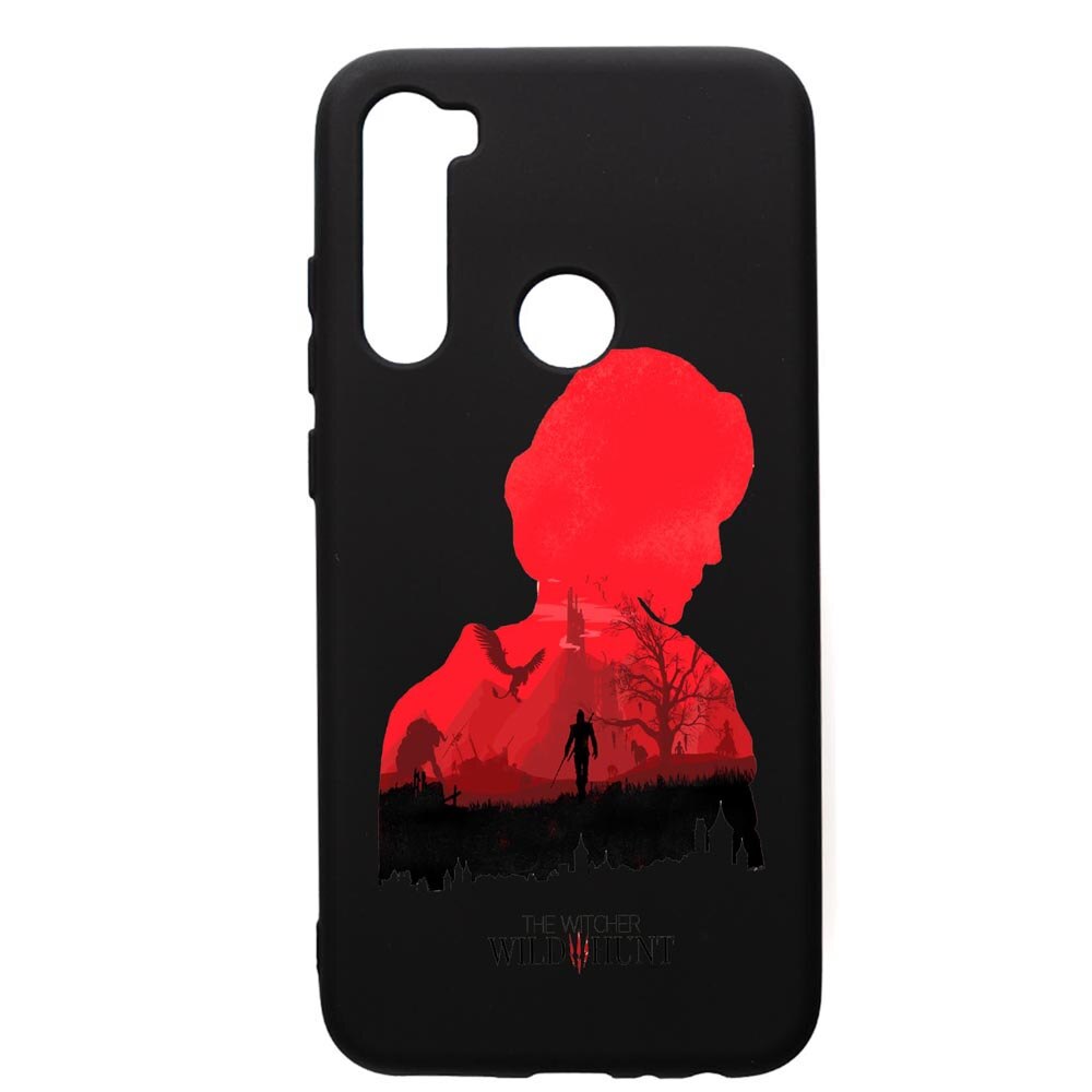 Husa de protectie Xiaomi Redmi Note 8, The Witcher, silicon, cu interiorul din material textil, protectie camera, PB428
