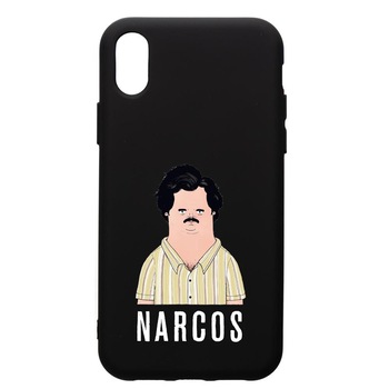 Husa de protectie Samsung Galaxy A01, Narcos Pablo Escobar, silicon, cu interiorul din material textil, protectie camera, PB436 Husa de protectie Samsung Galaxy A01, Narcos Pablo Escobar, silicon, cu interiorul din material textil, protectie camera, PB436