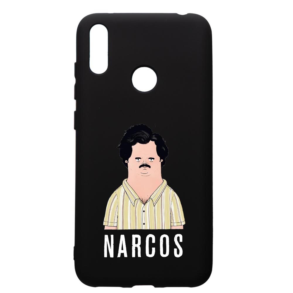 Husa de protectie Huawei Y7 2019, Narcos Pablo Escobar, silicon, cu interiorul din material textil, protectie camera, PB436