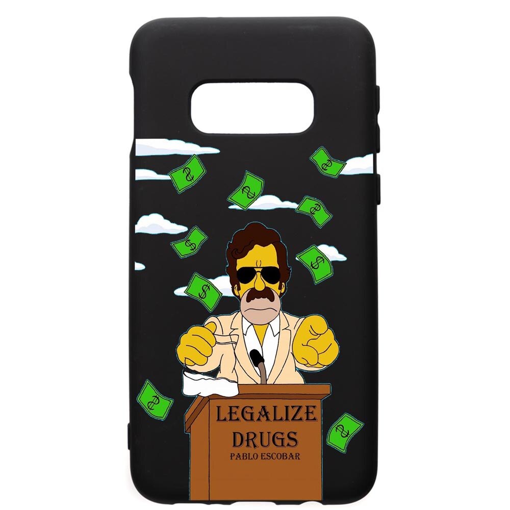 Husa de protectie Samsung Galaxy S10E, Narcos Pablo Escobar, silicon, cu interiorul din material textil, protectie camera, PB437