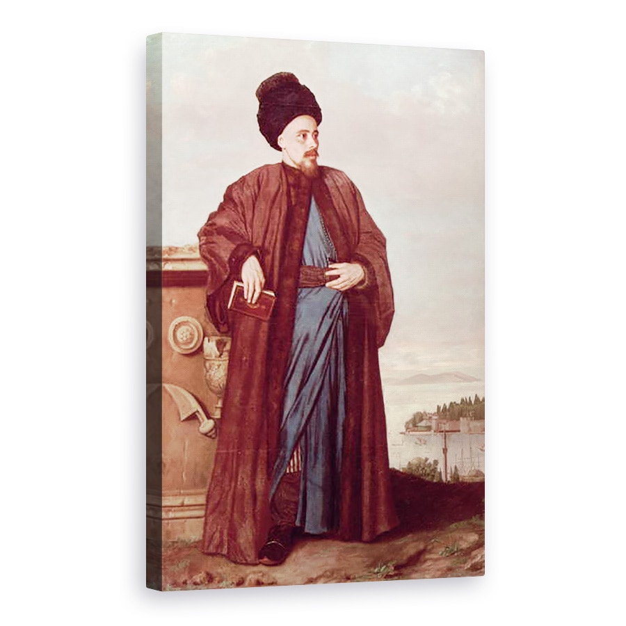 Tablou canvas - Jean-Etienne Liotard - Richard Pococke in costum oriental, 60 x 90 cm
