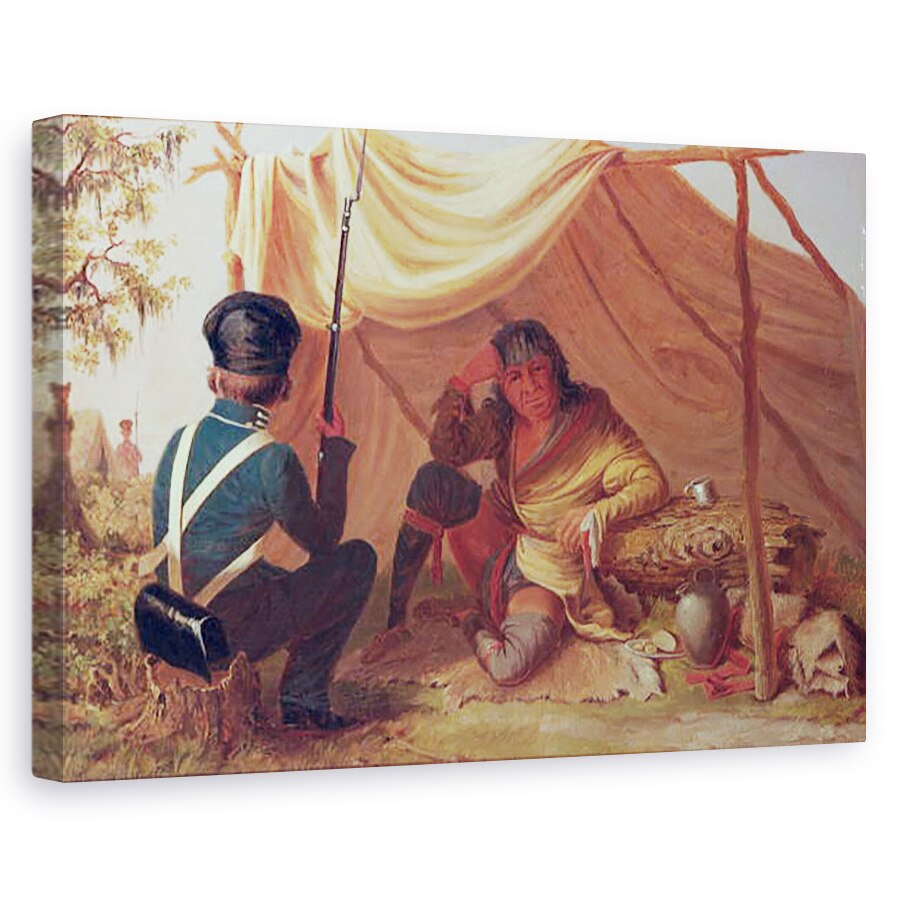 Tablou canvas - Captain Seth Eastman - Osceola in captivitate, 60 x 90 cm