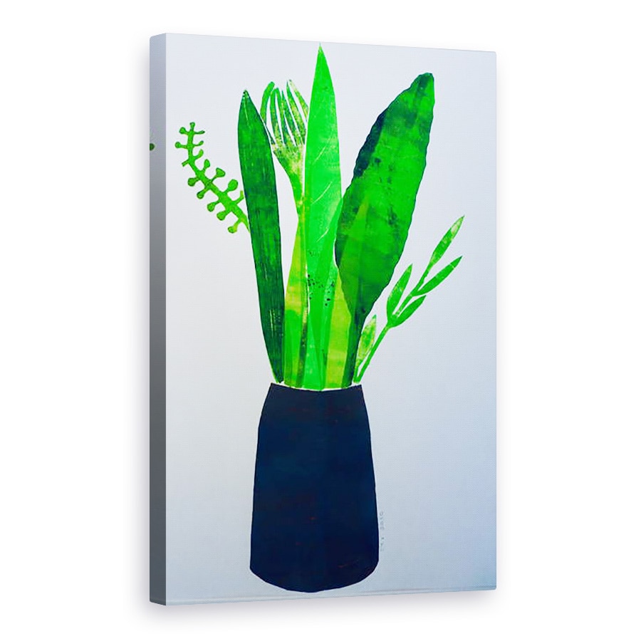 Tablou canvas - Sarah Thompson-Engels - Vaza de frunze, 40 x 60 cm