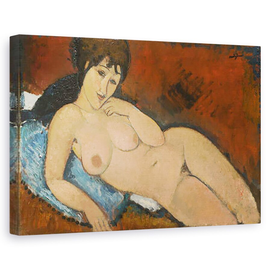 Tablou canvas - Amedeo Modigliani - Nud pe o perna albastra, 80 x 120cm