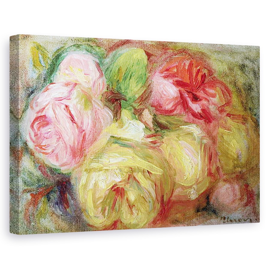 Tablou canvas - Pierre Auguste Renoir - trandafiri, 80 x 120cm
