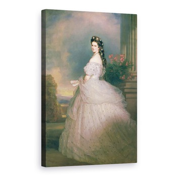 Tablou canvas - Franz Xaver Winterhalter - Elisabeta de Bavaria 1837-98, imparateasa Austriei, 40 x 60 cm Tablou canvas - Franz Xaver Winterhalter - Elisabeta de Bavaria 1837-98, imparateasa Austriei, 40 x 60 cm