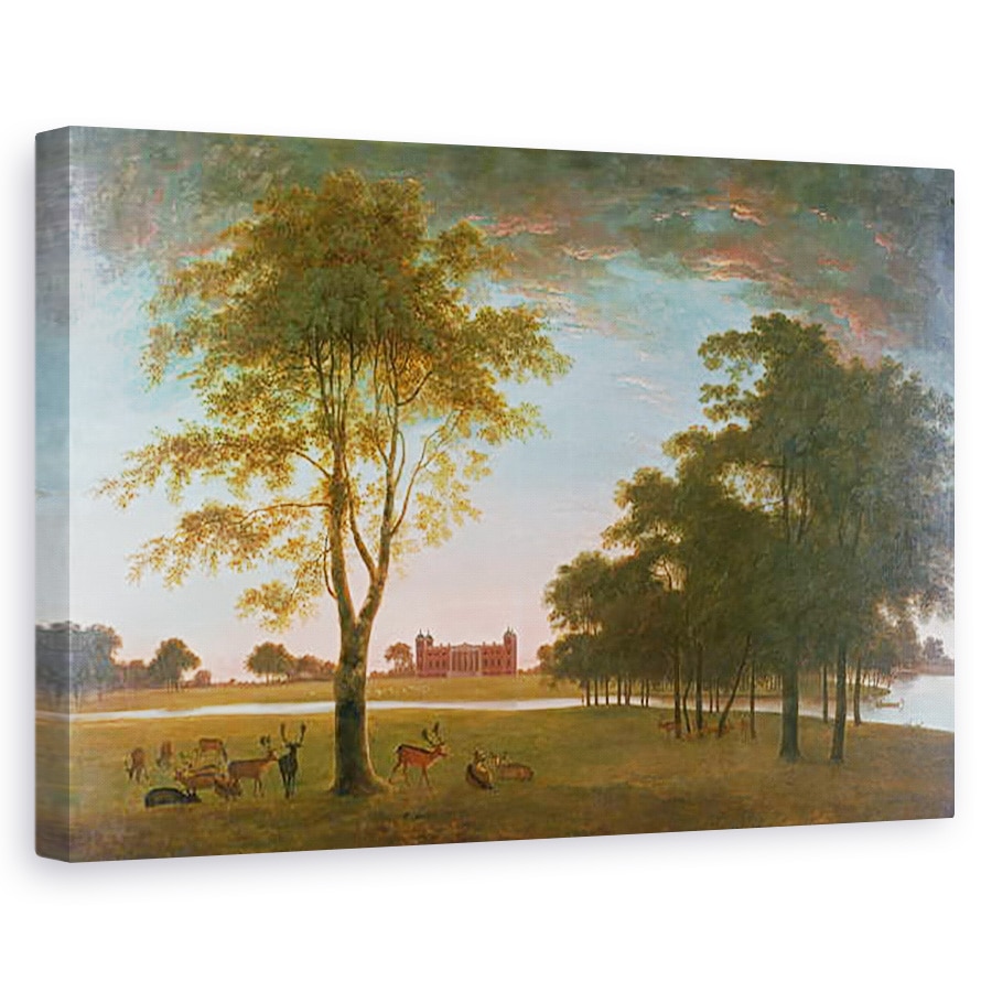 Tablou canvas - William Hannan - Casa Osterley si parc seara, 80 x 120cm