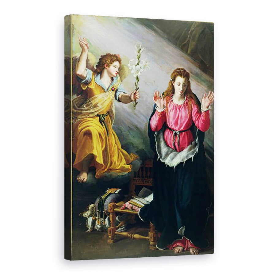 Tablou canvas - Alessandro Allori - Buna Vestire, 80 x 120cm