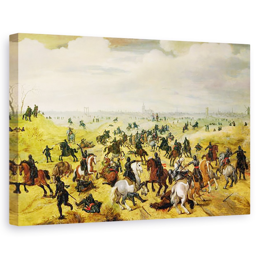 Tablou canvas - Sebastian Vrancx - Batalia de la Leckerbeetje, 80 x 120cm