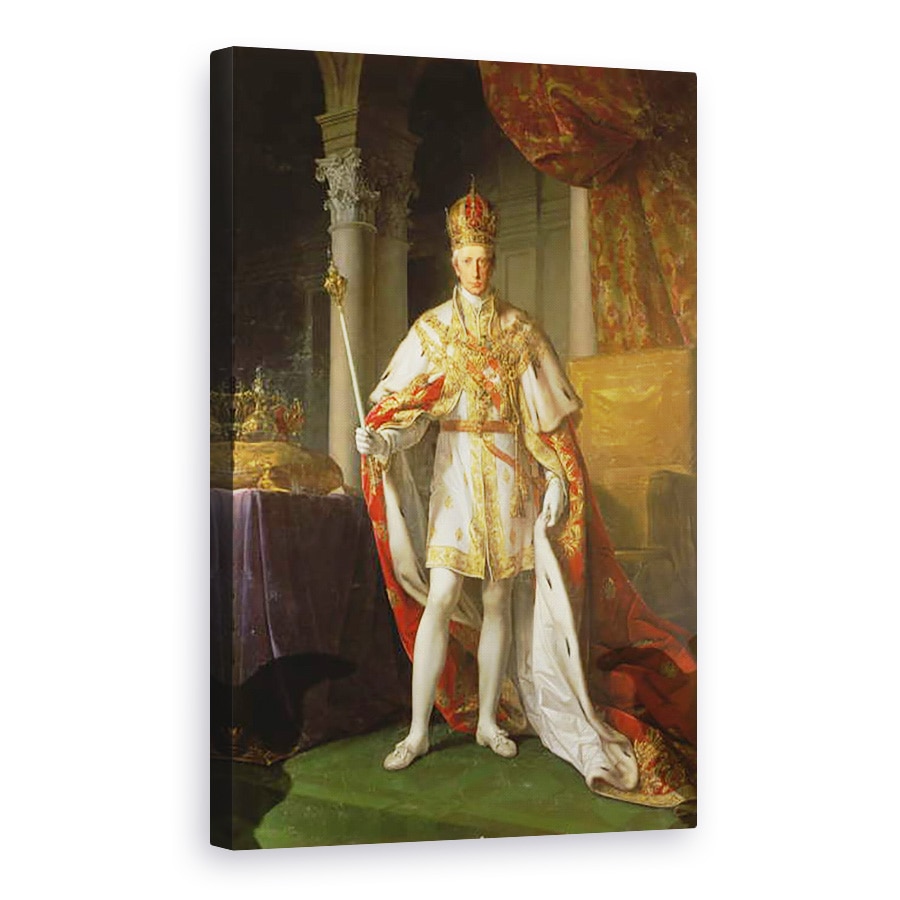 Tablou canvas - Leopold Kupelwieser - imparatul Franz al II-lea al Austriei, 80 x 120cm