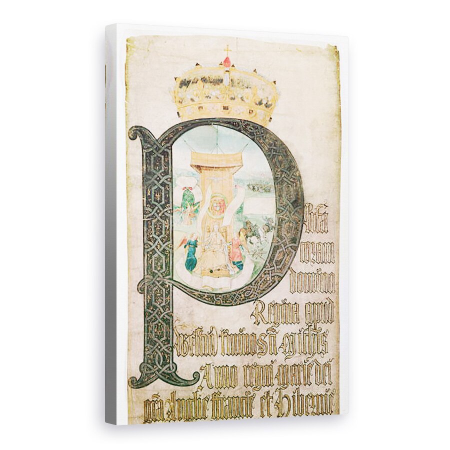 Tablou canvas - scoala engleza - Iluminat initial, Coram Rege Rolls, 40 x 60 cm