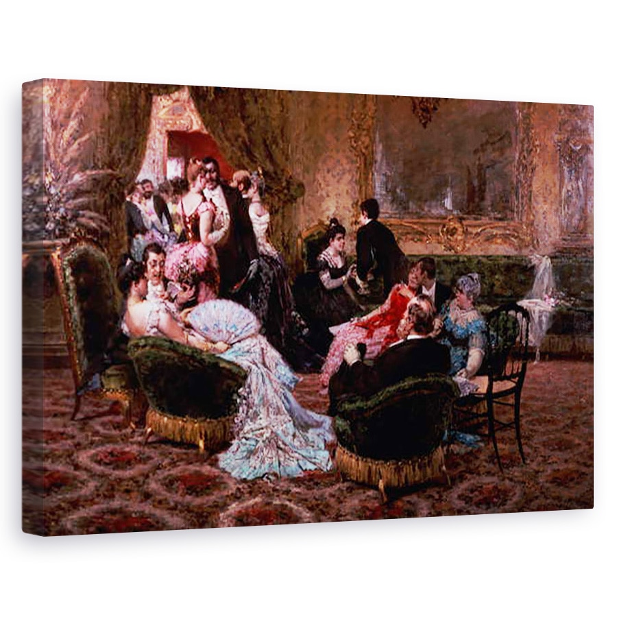 Tablou canvas - Egisto Lancerotto - O seara distractiva, 80 x 120cm