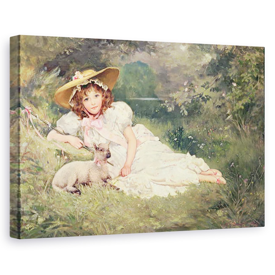 Tablou canvas - Arthur Dampier May - Micul Pastorita, 80 x 120cm
