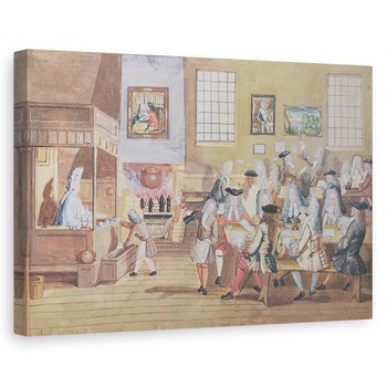 Tablou canvas - scoala engleza - Interiorul unei cafenele din Londra, 80 x 120cm Tablou canvas - scoala engleza - Interiorul unei cafenele din Londra, 80 x 120cm