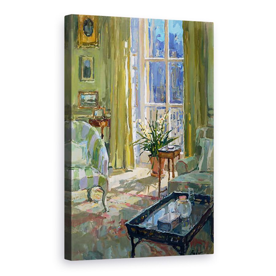 Tablou canvas - Susan Ryder - Camera de dimineata cu orhidee, 80 x 120cm