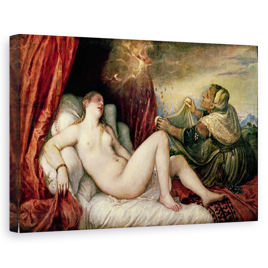 Tablou canvas - Titian - Danae, 40 x 60 cm