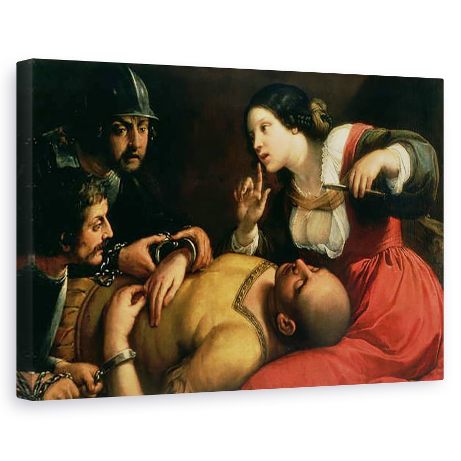 Tablou canvas - Michelangelo Caravaggio - Samson si Dalila, 80 x 120cm