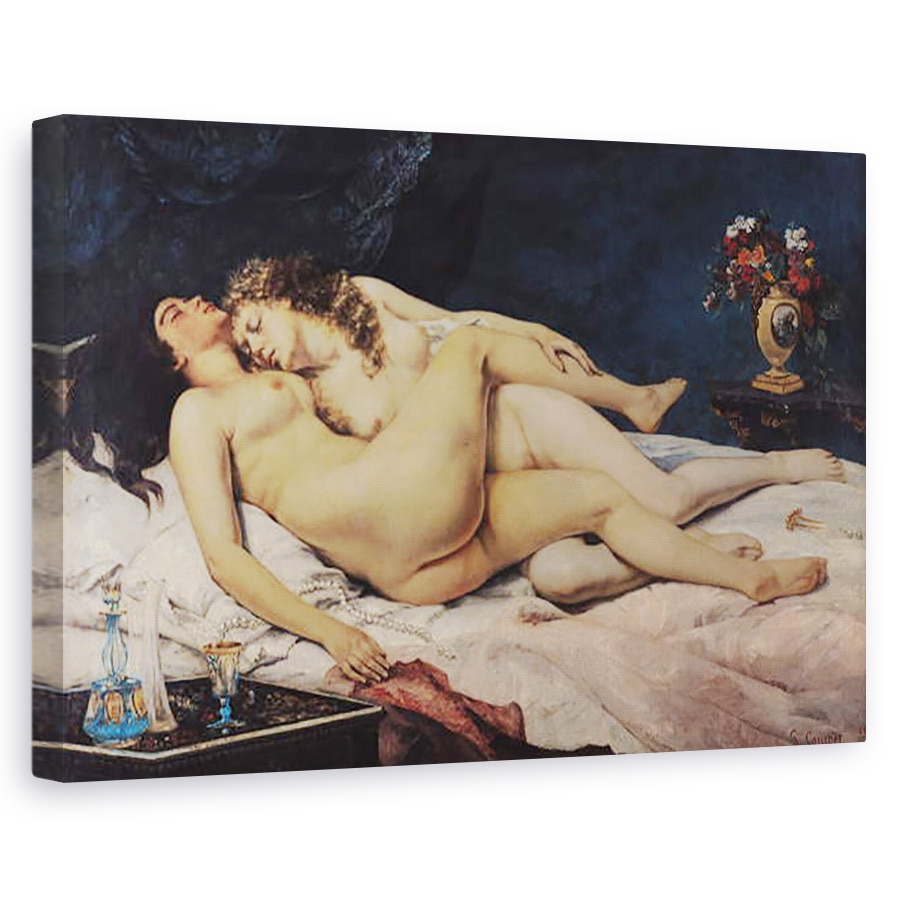 Tablou canvas - Gustave Courbet - Somn, 80 x 120cm
