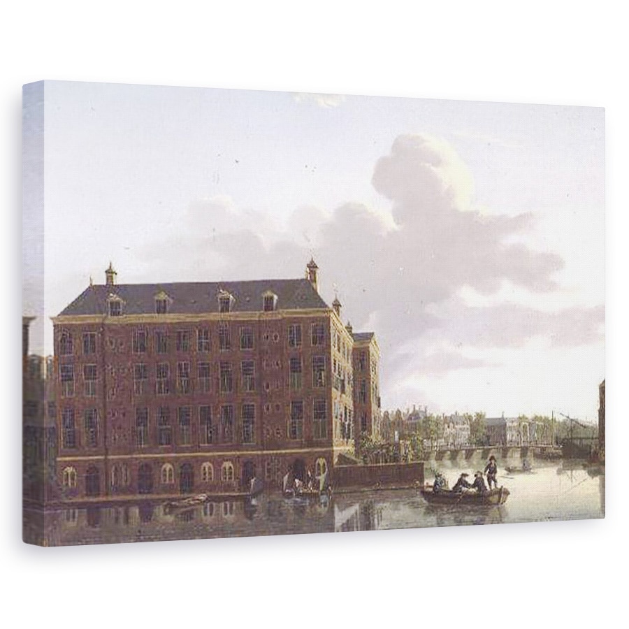 Tablou canvas - Isaak Ouwater - Vedere spre Amsterdam, 80 x 120cm