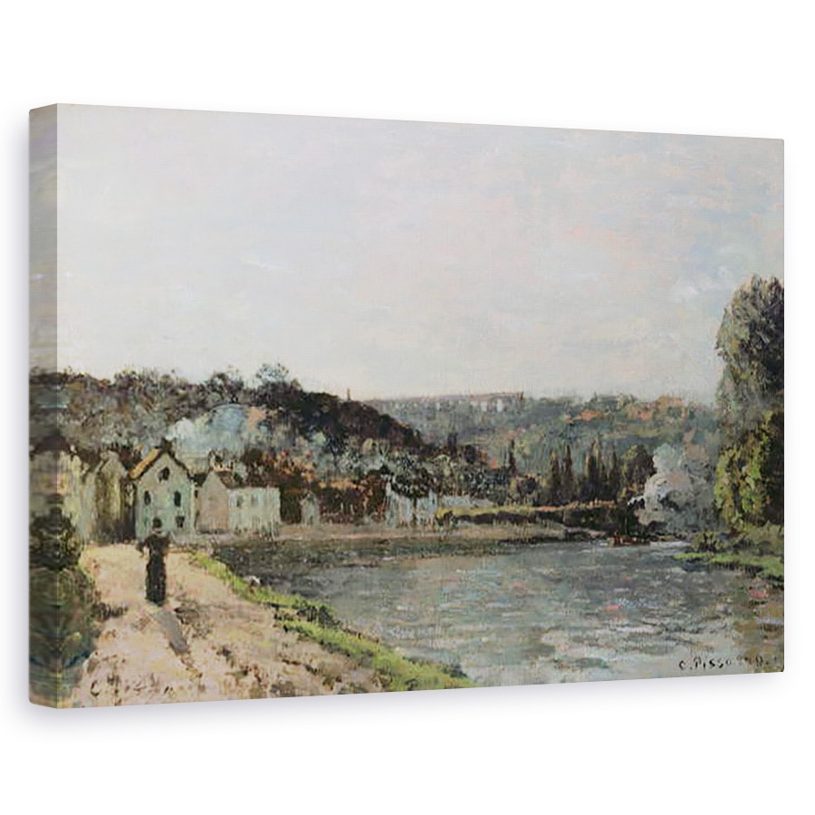 Tablou canvas - Camille Pissarro - Sena la Bougival, 60 x 90 cm