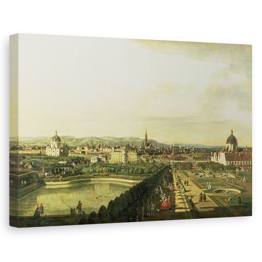 Tablou canvas - Bernardo Bellotto - Belvedere din Gesehen, 80 x 120cm