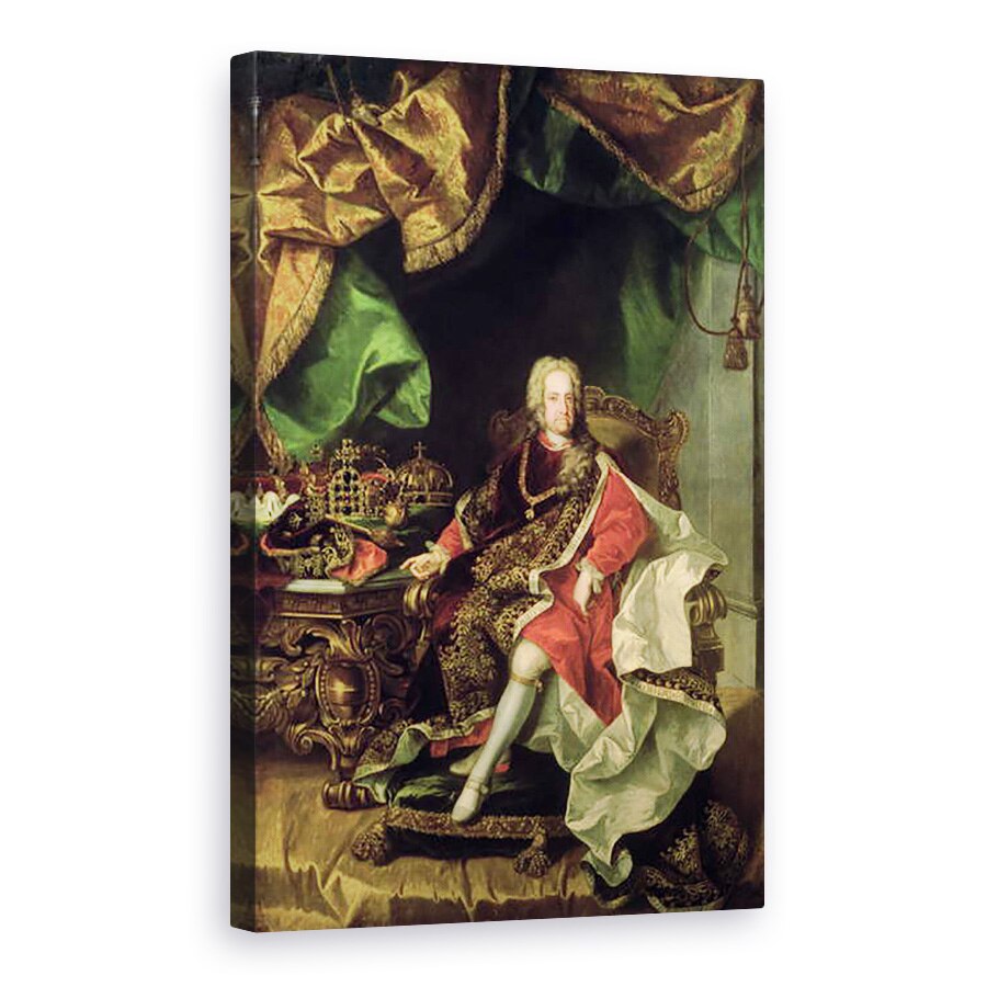 Tablou canvas - Johann-Gottfried Auerbach - imparatul Carol al VI-lea 1685-1740, c.1730, 80 x 120cm