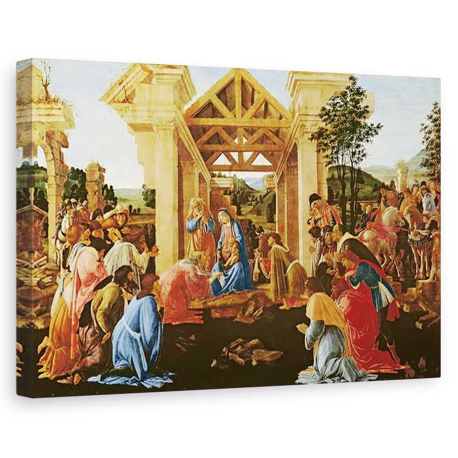Tablou canvas - Sandro Botticelli - Adorarea Magilor, 80 x 120cm