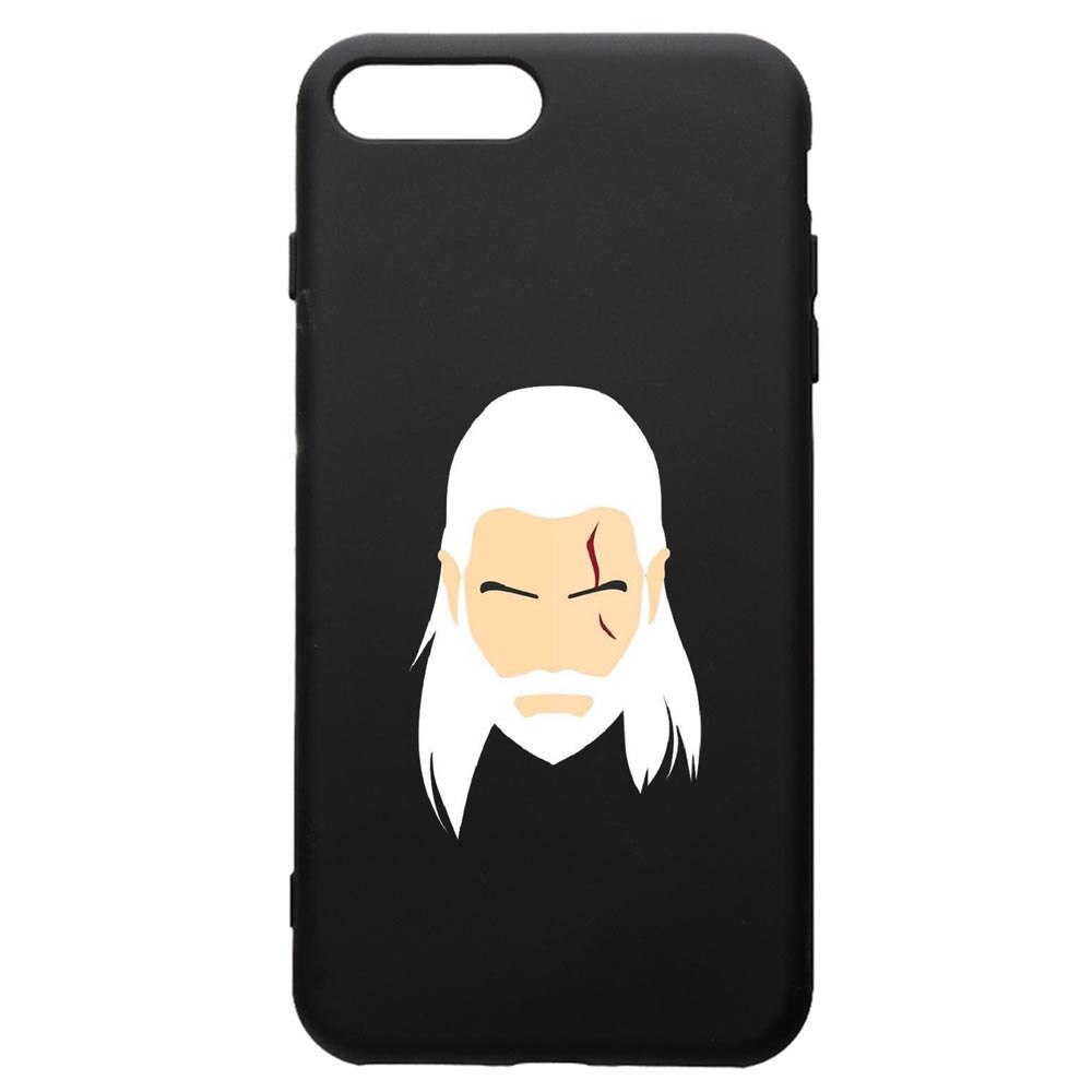 Husa de protectie Apple iPhone 8 Plus / iPhone 7 Plus, The Witcher, silicon, cu interiorul din material textil, protectie camera, PB435