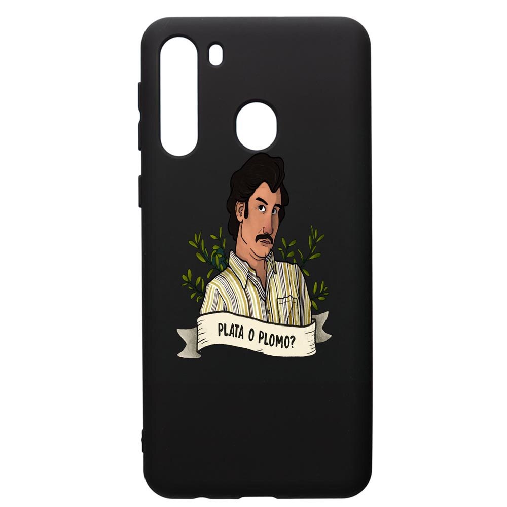 Husa de protectie Samsung Galaxy A21S, Narcos Pablo Escobar, silicon, cu interiorul din material textil, protectie camera, PB438