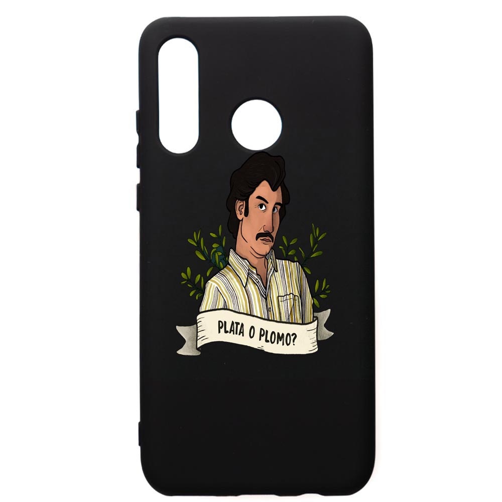 Husa de protectie Huawei P30 Lite, Narcos Pablo Escobar, silicon, cu interiorul din material textil, protectie camera, PB438