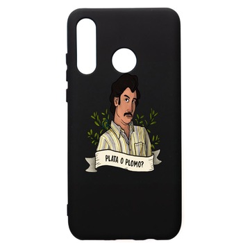 Husa de protectie Huawei P30 Lite, Narcos Pablo Escobar, silicon, cu interiorul din material textil, protectie camera, PB438 Husa de protectie Huawei P30 Lite, Narcos Pablo Escobar, silicon, cu interiorul din material textil, protectie camera, PB438